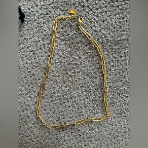 Madewell paper clip necklace